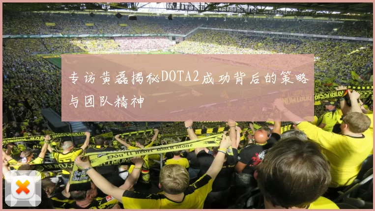 专访黄磊揭秘DOTA2成功背后的策略与团队精神