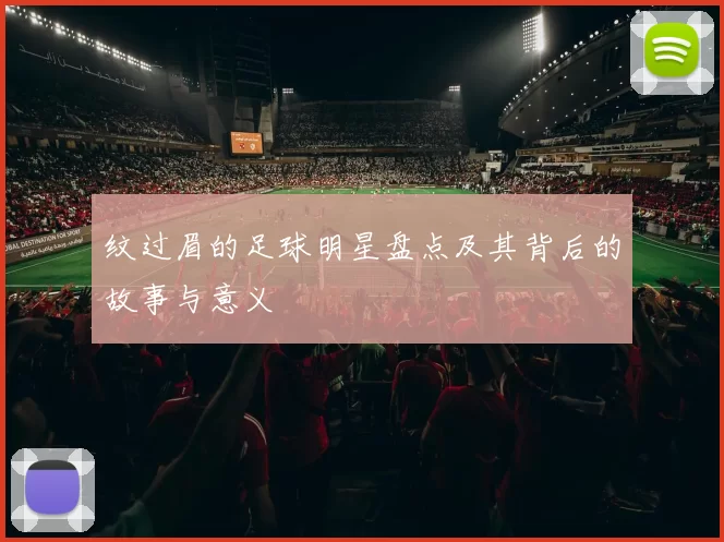 纹过眉的足球明星盘点及其背后的故事与意义